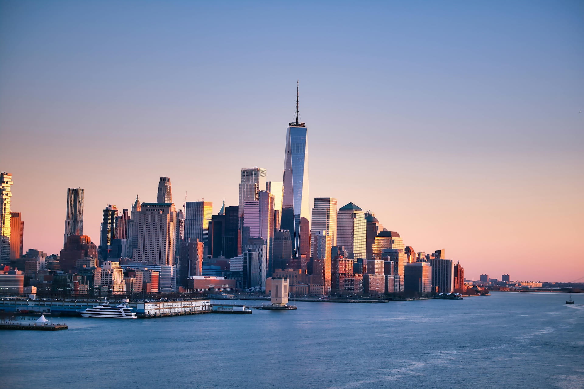 New York eternal benchmark market skyline